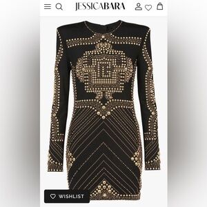 Jessica Bara Arinka Sexy Bandage Long Sleeved Mini Dress!